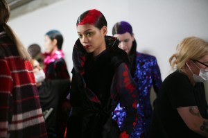 Backstage at Dries Van Noten RTW Fall 2020