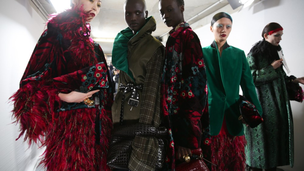 Backstage at Dries Van Noten RTW Fall 2020