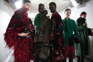 Backstage at Dries Van Noten RTW Fall 2020