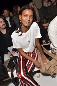 Liya Kebede in the front row