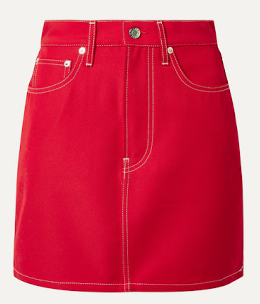 Celebrate Valentine’s Day in style with these colored and embellished denim pieces featuring bright reds, heart prints and more.