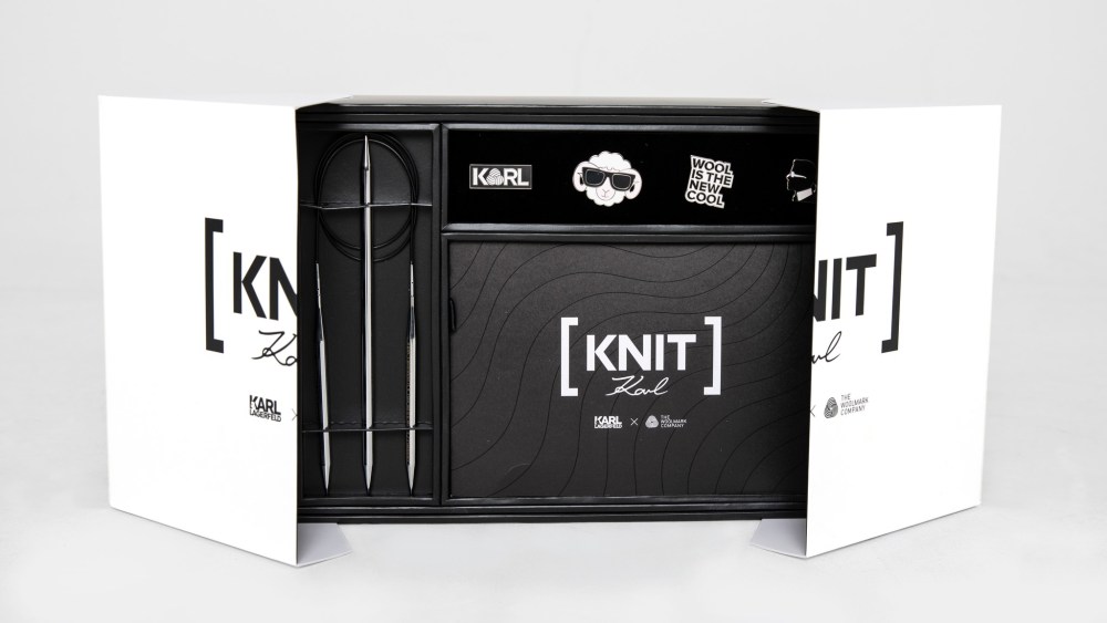 The limited-edition Knit Karl kit from Woolmark.