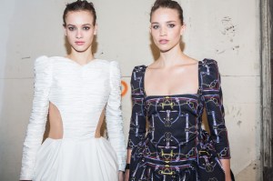 Backstage at Khaite RTW Fall 2020