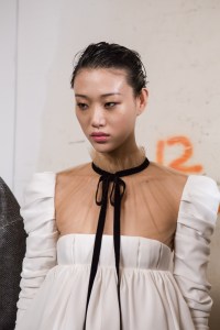 Backstage at Khaite RTW Fall 2020