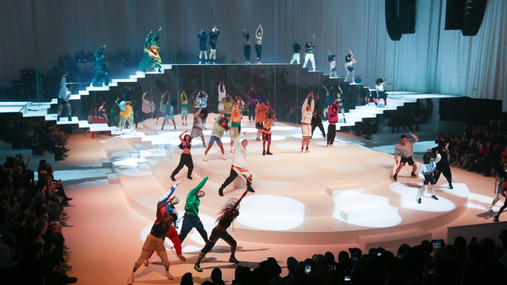 The scene at the Nike RTW Fall 2020 show.