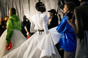 Backstage at Off-White RTW Fall 2020