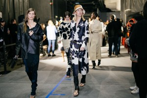 Backstage at Off-White RTW Fall 2020