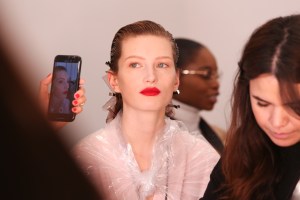 Backstage at Proenza Schouler RTW Fall 2020