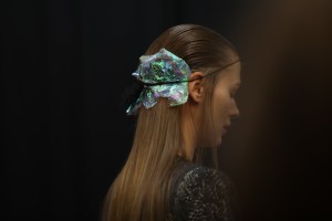 Backstage at Sally LaPointe RTW Fall 2020
