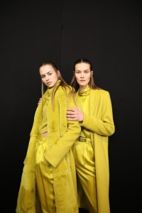 Backstage at Sally LaPointe RTW Fall 2020