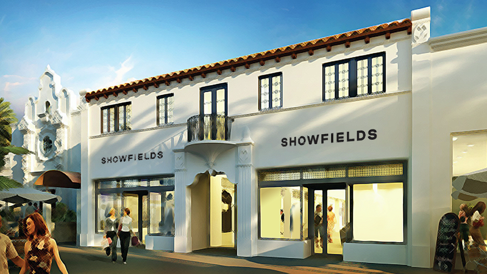 A rendering of Showfields' store in Miami opening in the spring.