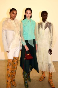 Backstage at Tory Burch RTW Fall 2020