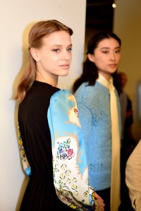Backstage at Tory Burch RTW Fall 2020