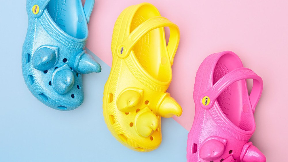 Crocs and Easter-favorite Peeps marshmallow candy have released a new limited-edition collection of clogs in time for the Easter holiday.