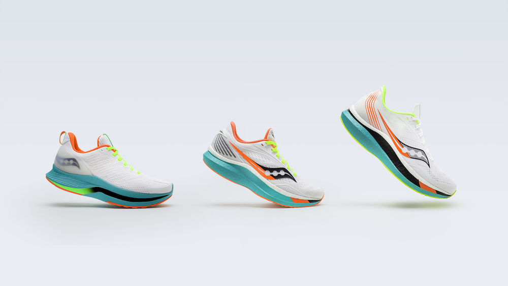 Saucony's Endorphin Shift, Endorphin Speed and carbon-plated Endorphin Pro are a new line of marathon-ready performance running footwear.