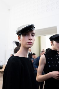 Backstage at Akris RTW Fall 2020