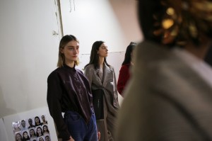 Backstage at Sacai RTW Fall 2020