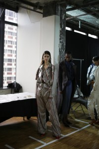 Backstage at Sacai RTW Fall 2020