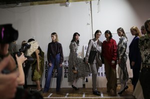 Backstage at Sacai RTW Fall 2020