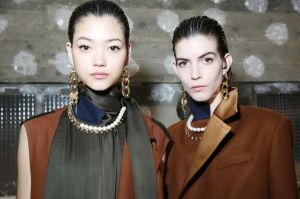 Backstage at Sacai RTW Fall 2020