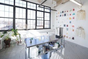 RISD-trained Charlotte McCurdyÕs lab-turned-studio was informed by her neighboring artists tenants in the Brooklyn warehouse she moved into a month ago.