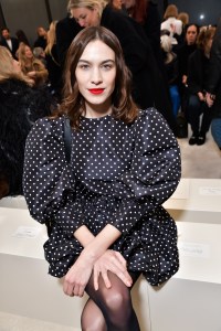 Alexa Chung in the front row