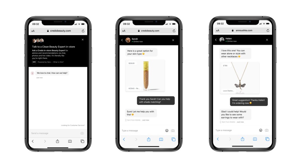 Hero messaging app
