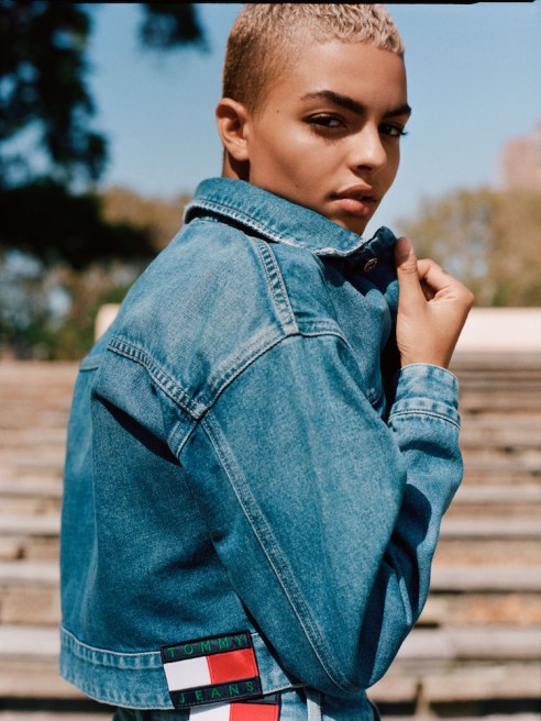 Tommy Jeans launches line of 100 percent recycled denim made from pre-consumer cotton waste from factory and hotel bed linen scraps.