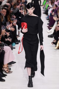 Model on the catwalk