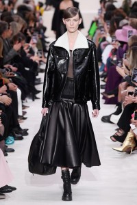 Model on the catwalk