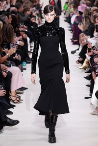 Model on the catwalk