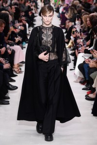 Model on the catwalk