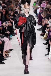 Model on the catwalk
