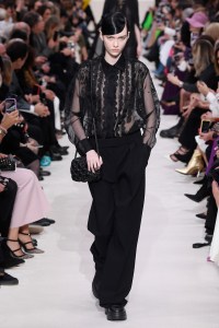 Model on the catwalk