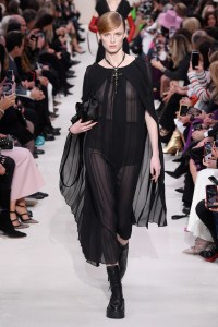 Model on the catwalk
