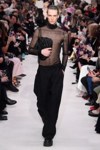 Model on the catwalk