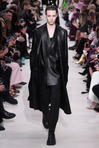 Model on the catwalk