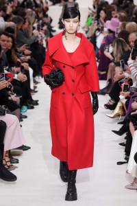 Model on the catwalk