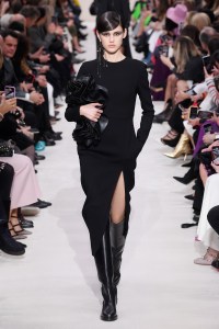 Model on the catwalk
