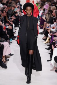 Model on the catwalk