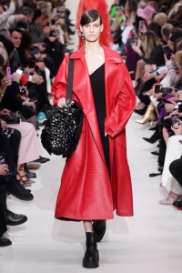 Model on the catwalk