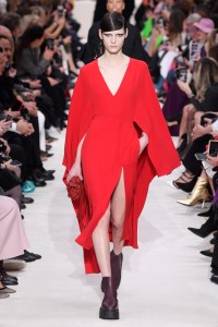 Model on the catwalk
