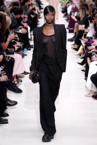 Model on the catwalk