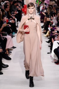 Model on the catwalk