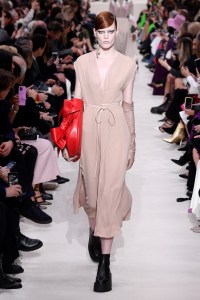 Model on the catwalk