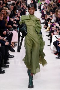 Model on the catwalk