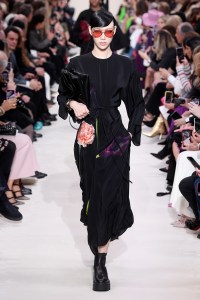 Model on the catwalk