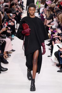 Model on the catwalk