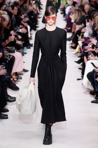 Model on the catwalk