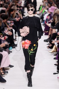 Model on the catwalk